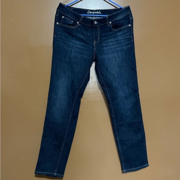 Aeropostale Blue Straight Leg Jeans - Picture 1 of 6